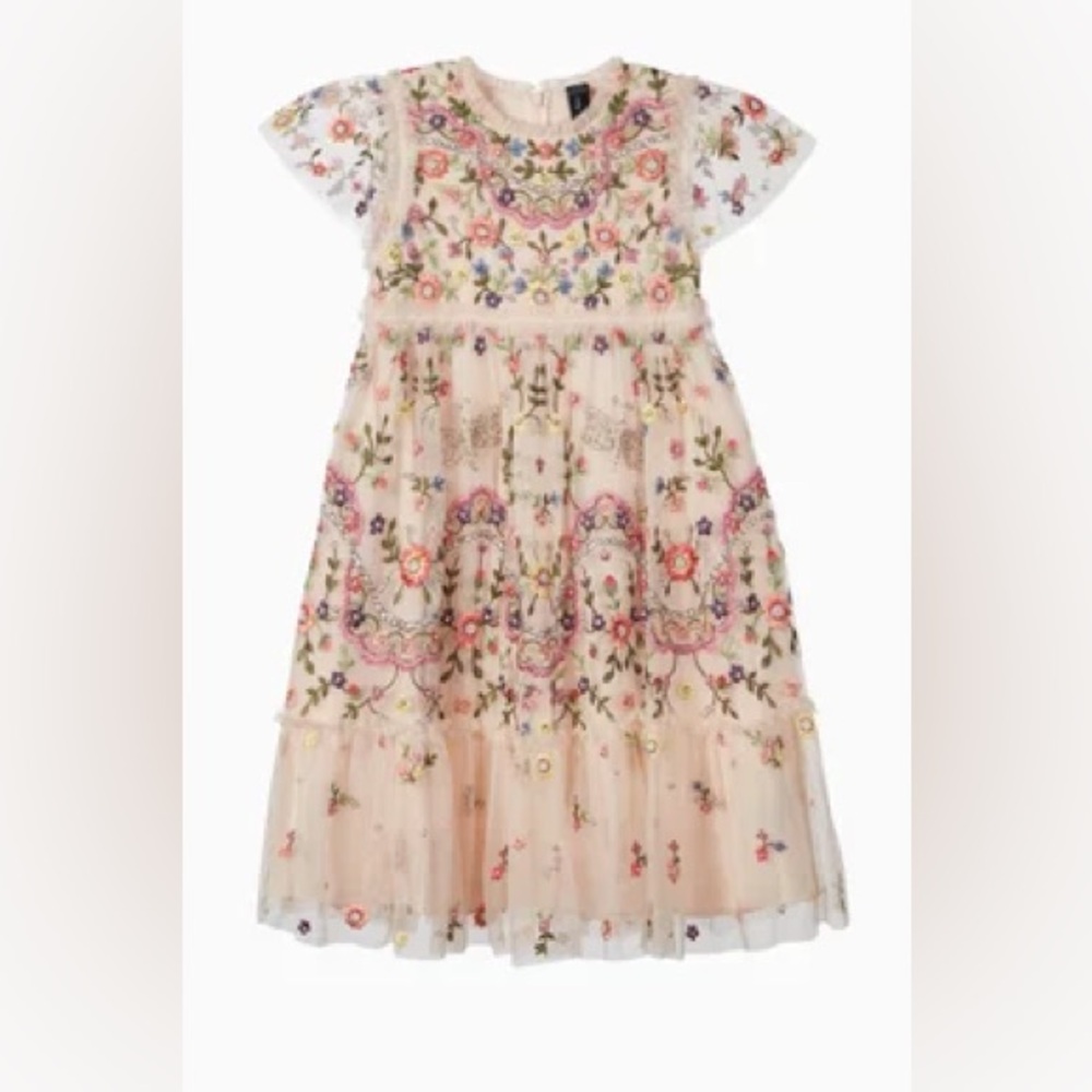 Needle & Thread Dragonfly Garden Embroidered Kids Dress